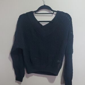 Women's Black Knit Sweater Size Small